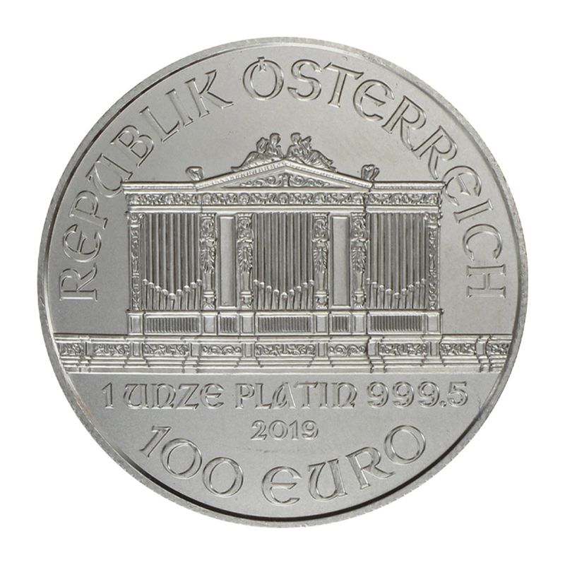 Österreich 100 Euro Wiener Philharmoniker, 1 Unze Platin