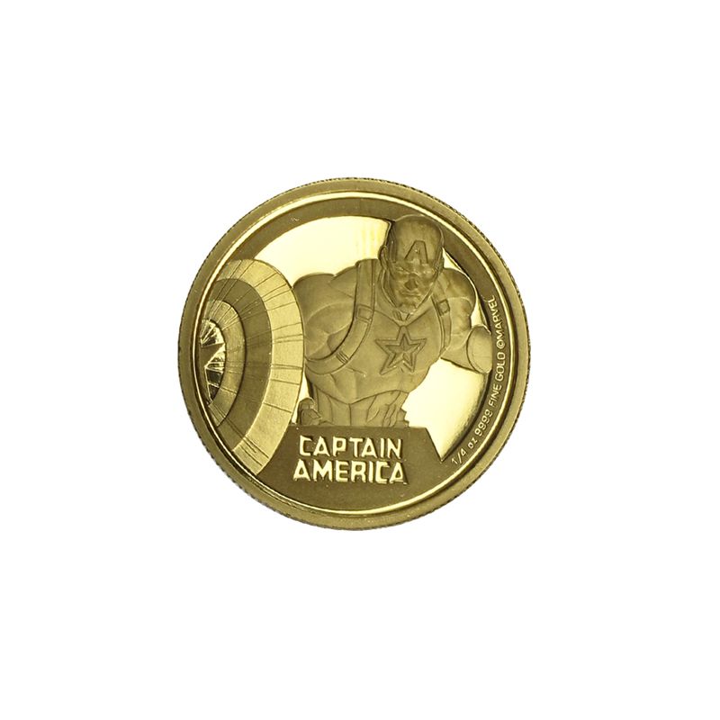 Niue 25 Dollars Captain America Marvel classic, 2023