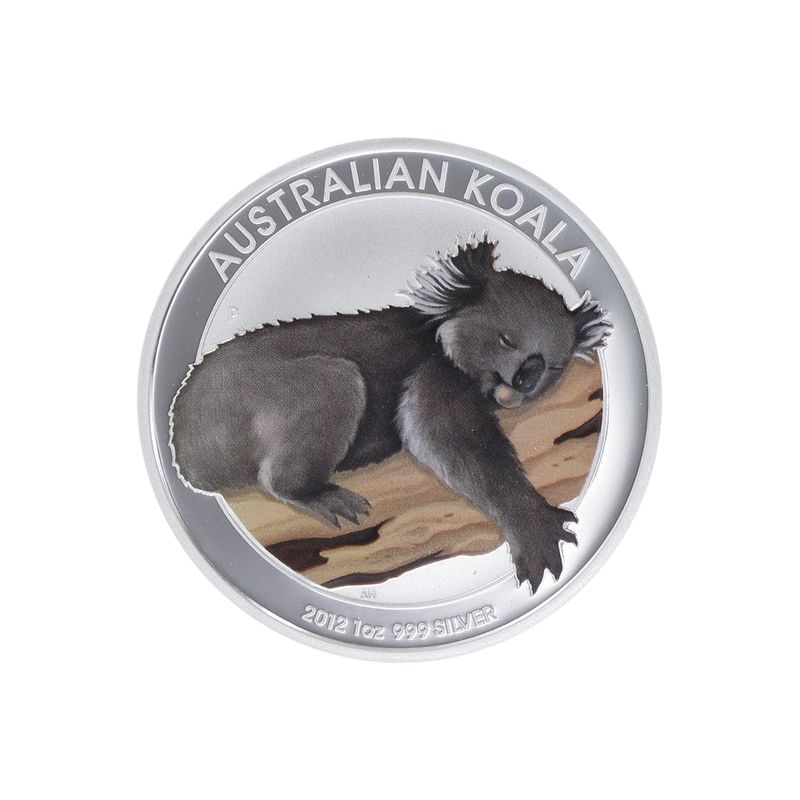 Australien 1$ Koala 2012, 1 Unze  Silber coloriert