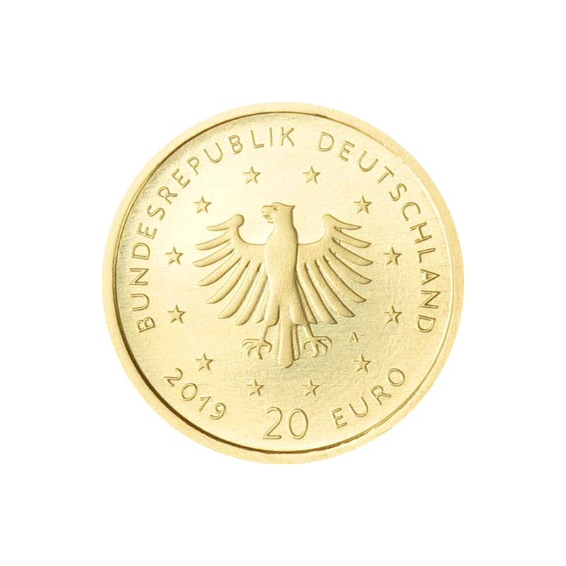 BRD 20 Euro Gold, 2019 D,  Heimische Vögel Wanderfalke
