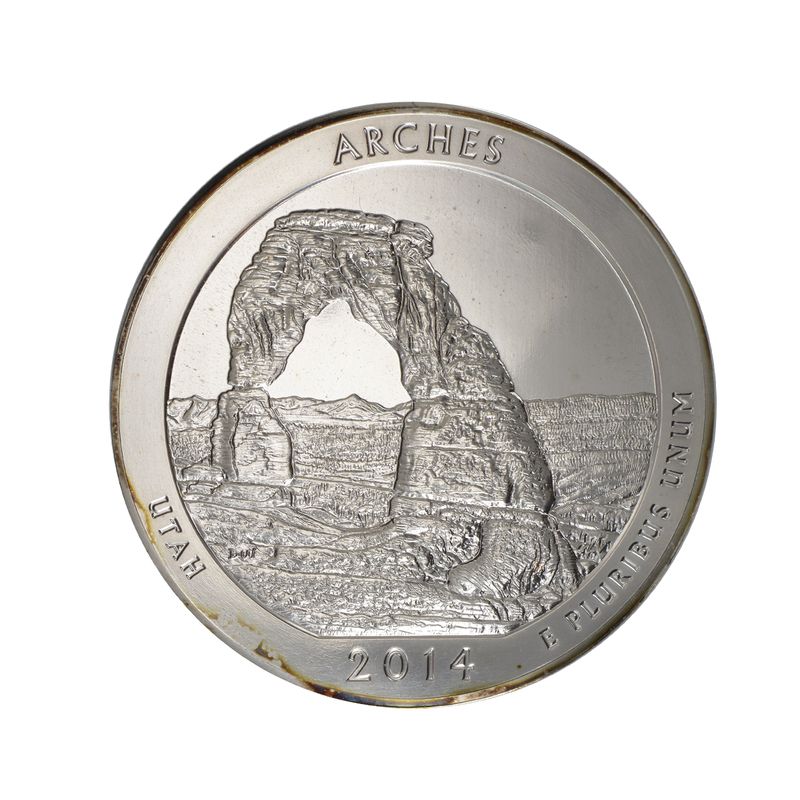 USA 1/4 $ American the Beautiful 2014, Utah 5 oz