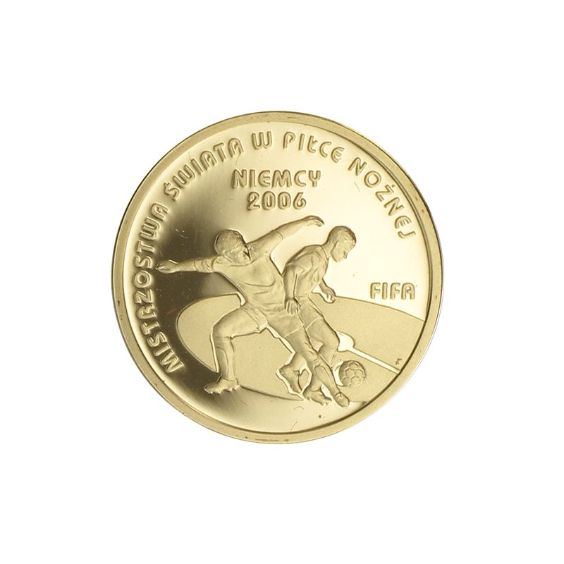 Polen 100 Zlotych Gold, Fussball WM 2006., 2005