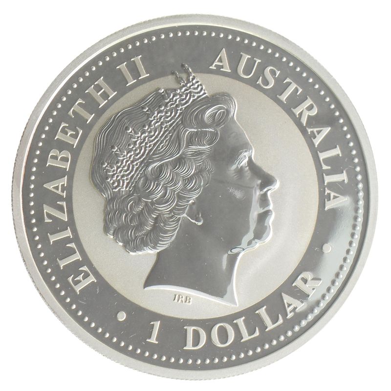 Australien 1 $ Schwein Lunar I  2007 farbig, 1 oz   
