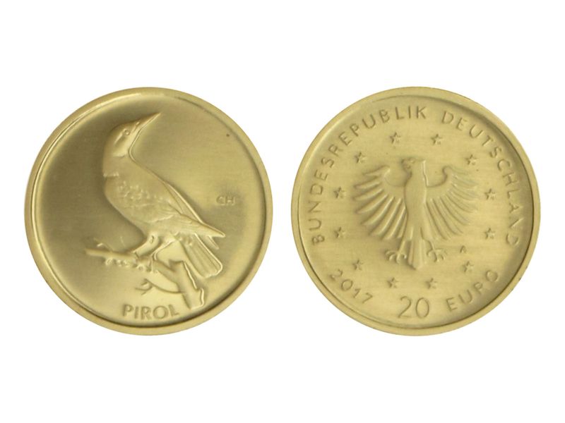 BRD 20 Euro Gold, 2017 A,  Heimische Vögel Pirol