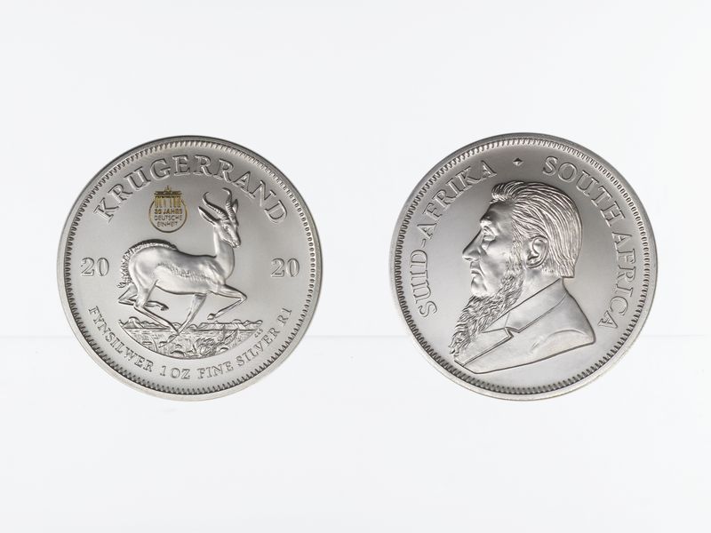 Südafrika Krügerrand 2020, Privy 30 Jahre Einheit, 1 Unze Silber