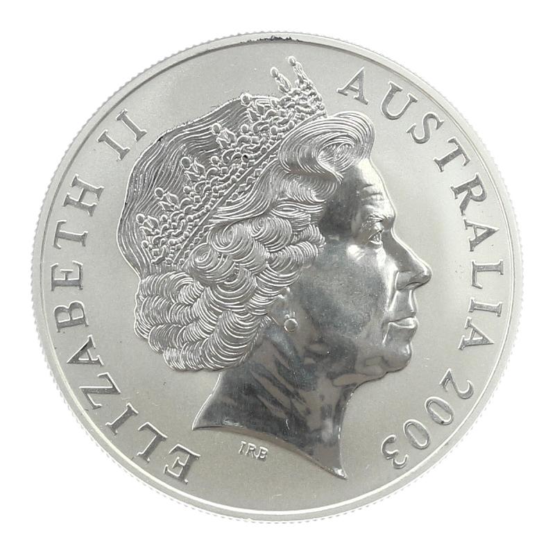 Australien 1$ Känguru 2003, 1 oz  Silber