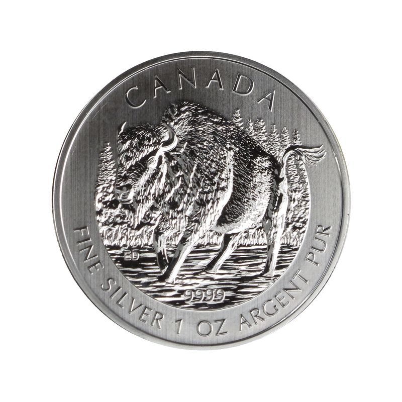 Kanada 5$  Wildlife Bison ,  1 oz  2013