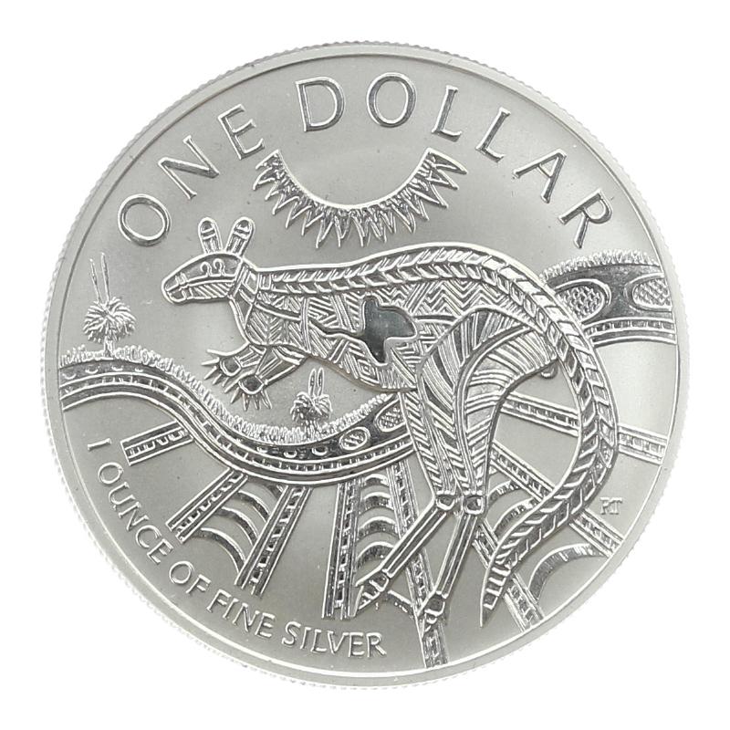 Australien 1$ Känguru 2003, 1 oz  Silber