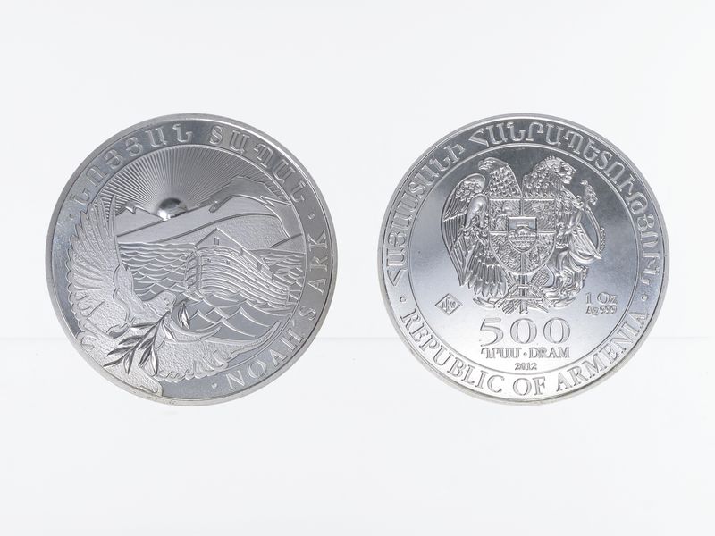 Armenien 500 D. Arche Noah 2012, 1 oz Silber