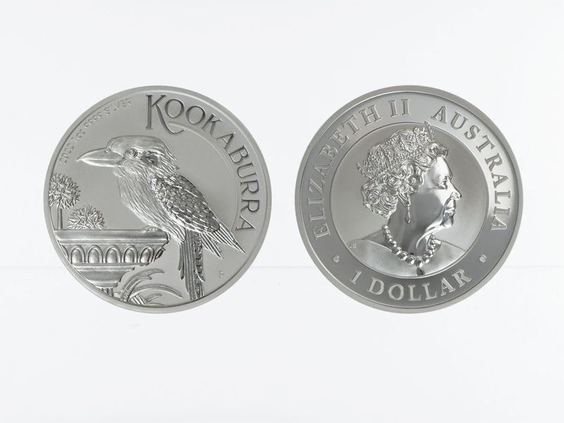 Australien 1$ Kookaburra 2022, 1 oz  Silber