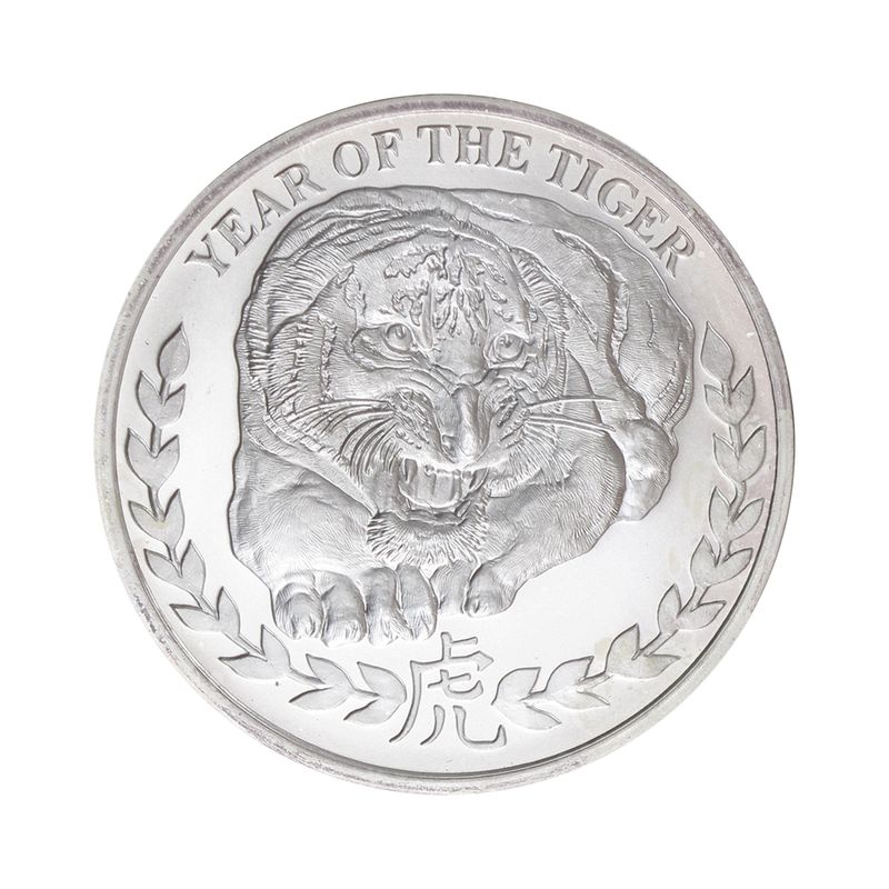 Somaliland 1000 Sh. Tiger 2010, 1 Unze Silber