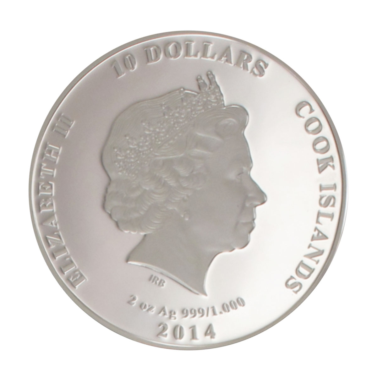 Cook Islands 10$ Galileo Galilei 2014, 2 oz  Silber
