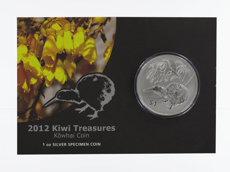 Neuseeland 1$ Kiwi 2012 Blister, 1 oz  Silber