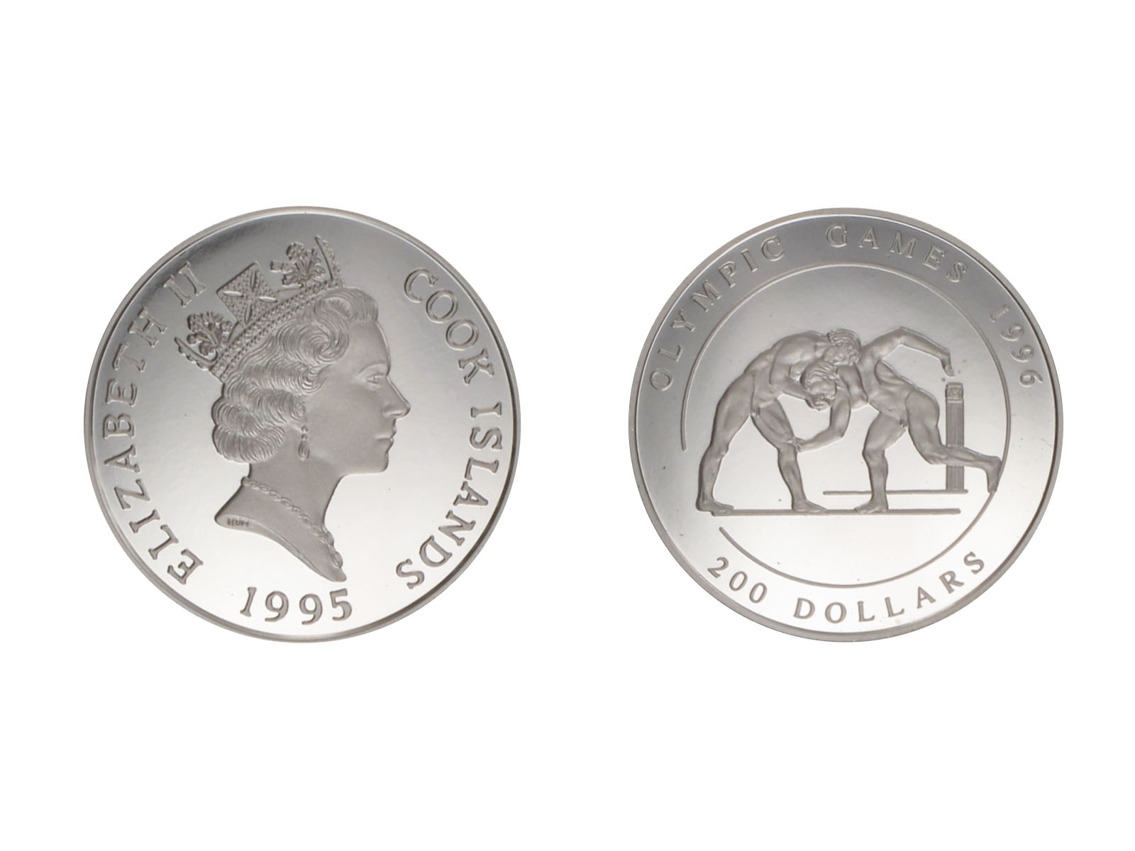 Cook Islands 200 Dolllars Olympische Spiele 1996, 1/2 oz Platin