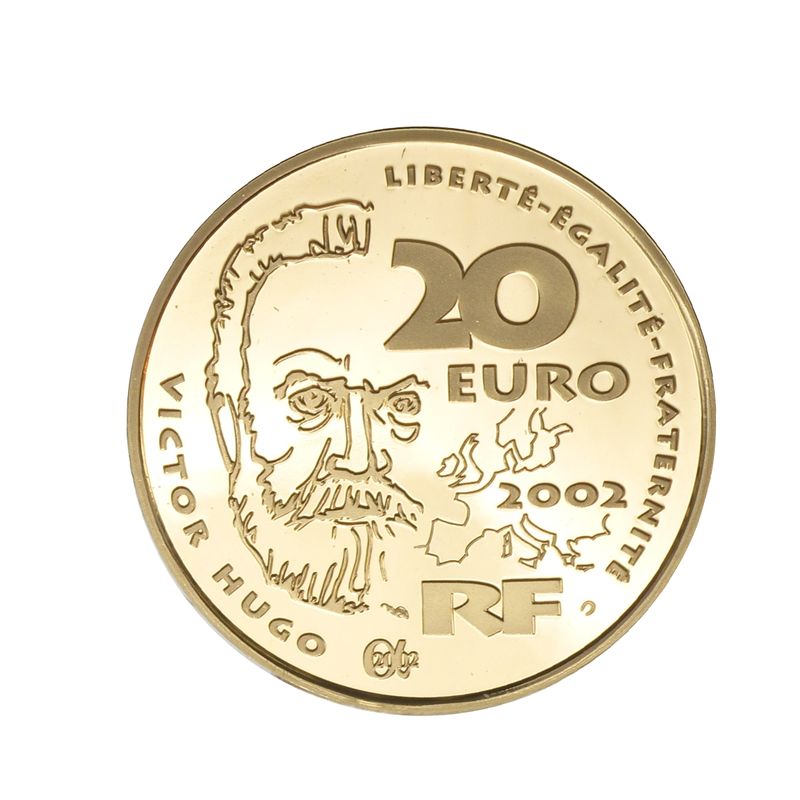 Frankreich 20 Euro Gold, 2002, Victor Hugo, Gavroche