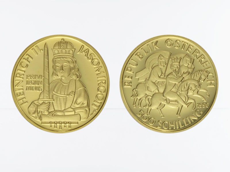 Österreich 500 Sh. Gold, 1996, Heinrich II.