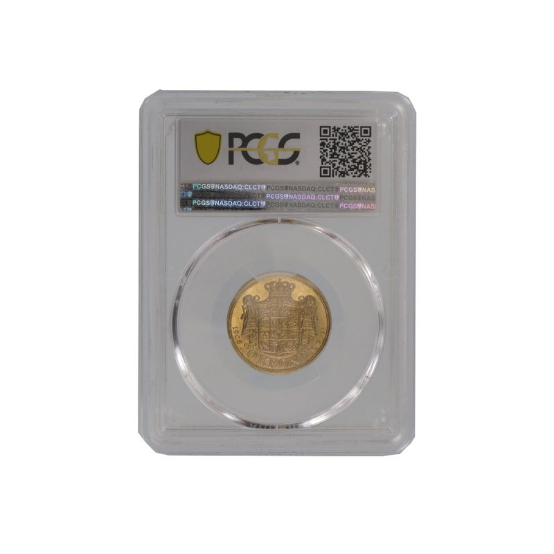 Dänemark Frederik VIII  1908, 20 Kroner Gold, Slab PCGS MS64