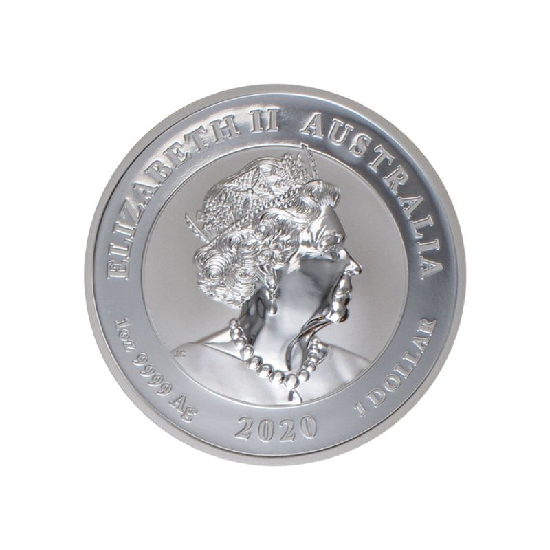 Australien 1$ Bull and Bear 2020, 1 oz  Silber