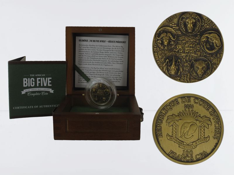 Elfenbeinküste 100 CFA. Big Five Completer Coin 2023,  (B+C)