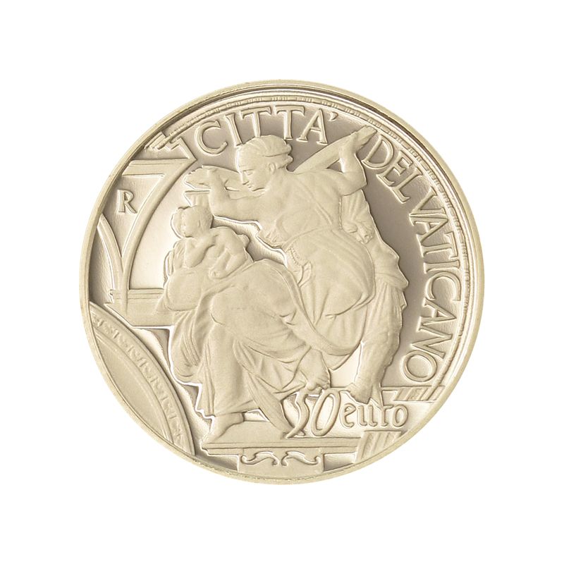 Vatikan 20 €+50 € Gold, 2014, Michelangelo-Set,
