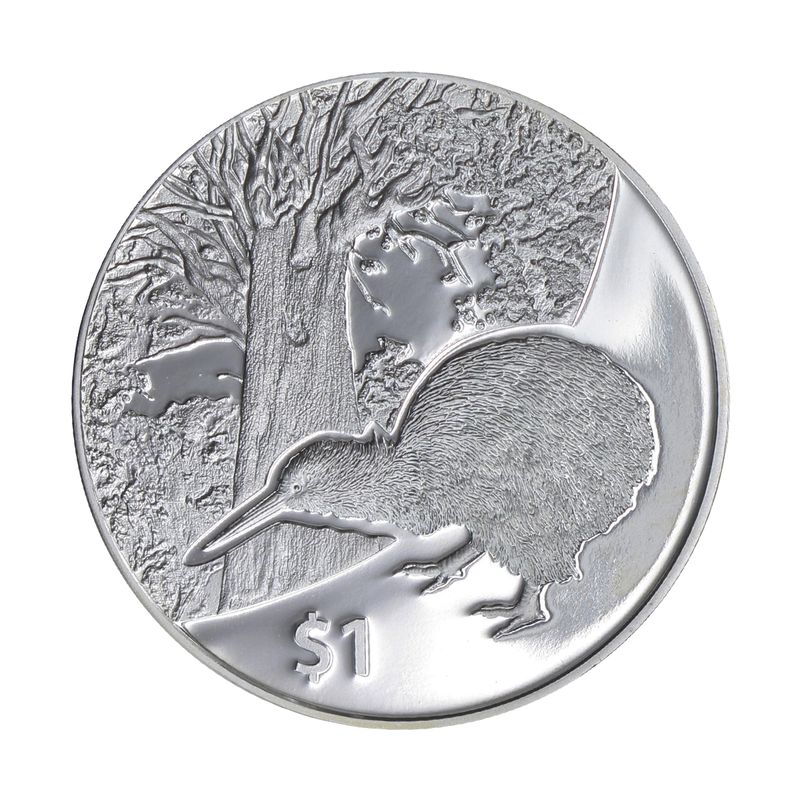 Neuseeland 1$ Kiwi 2013, 1 oz  Silber proof (B+C)