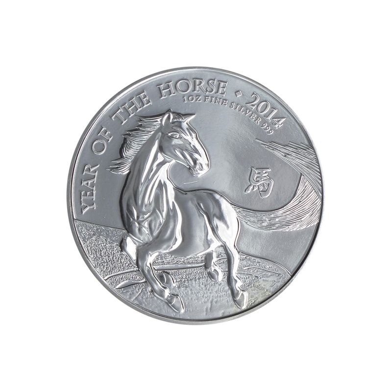 GB 2 Pfd. Silber Lunar 2014 Pferd, 1 oz