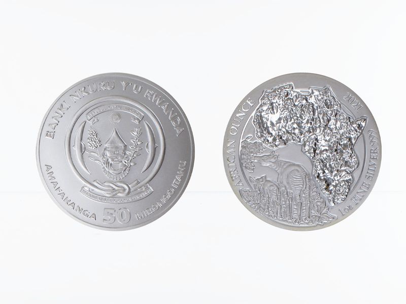 Rwanda 50 R  Okapi 2021, 1 Unze
