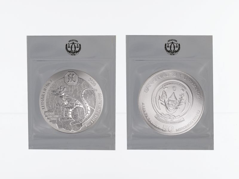 Rwanda 50 R  Ratte 2020, Folie 1 Unze