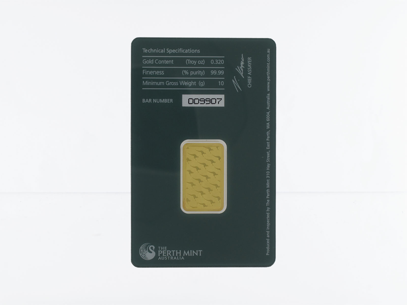 10 Gramm Goldbarren  999,9 Feingold, Perth Mint