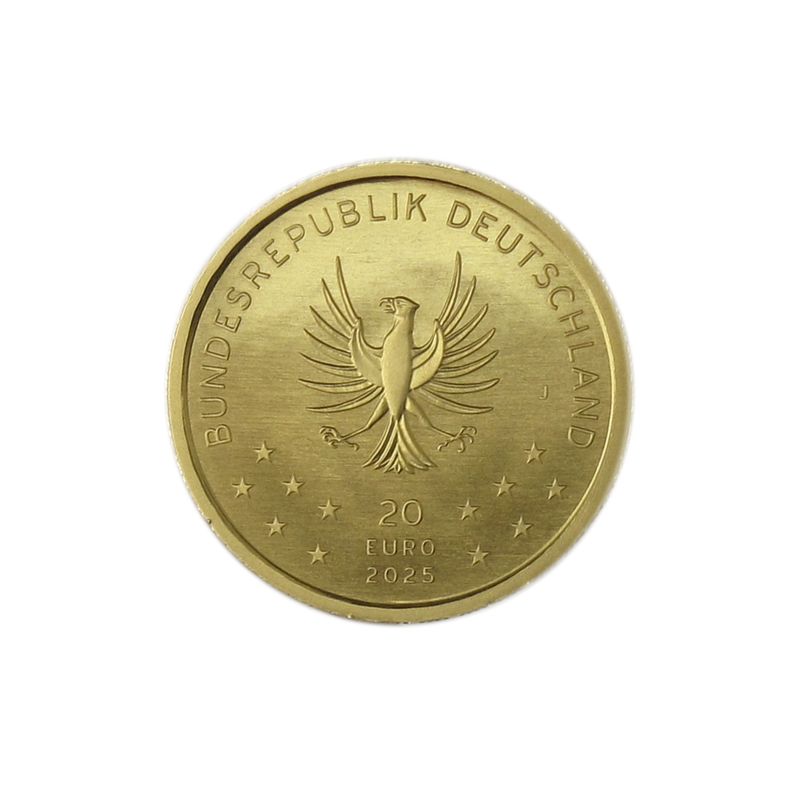 BRD 20 Euro Gold, 2025 A, Rückkehr der Wildtiere Luchs, (B+C+U)