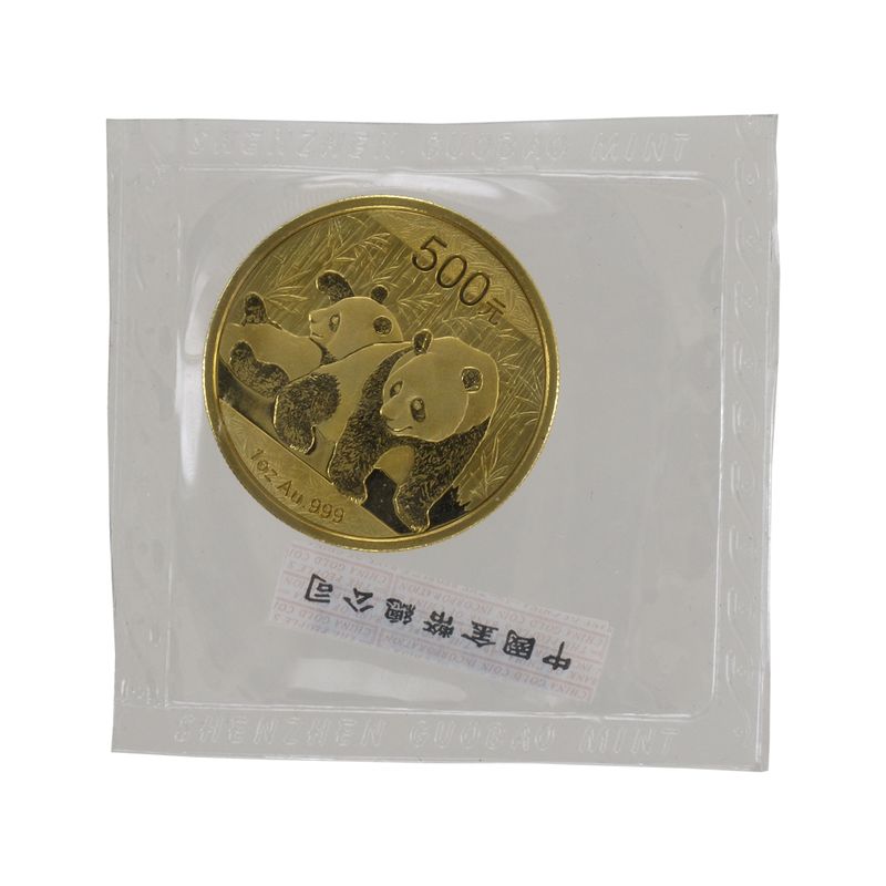 China 500 Yu  Panda 2010 Folie, 1 Unze Feingold