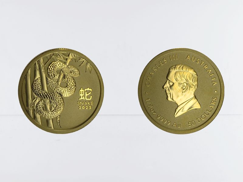Australien 50$ Lunar III  Schlange, 1/2 Unze  2025