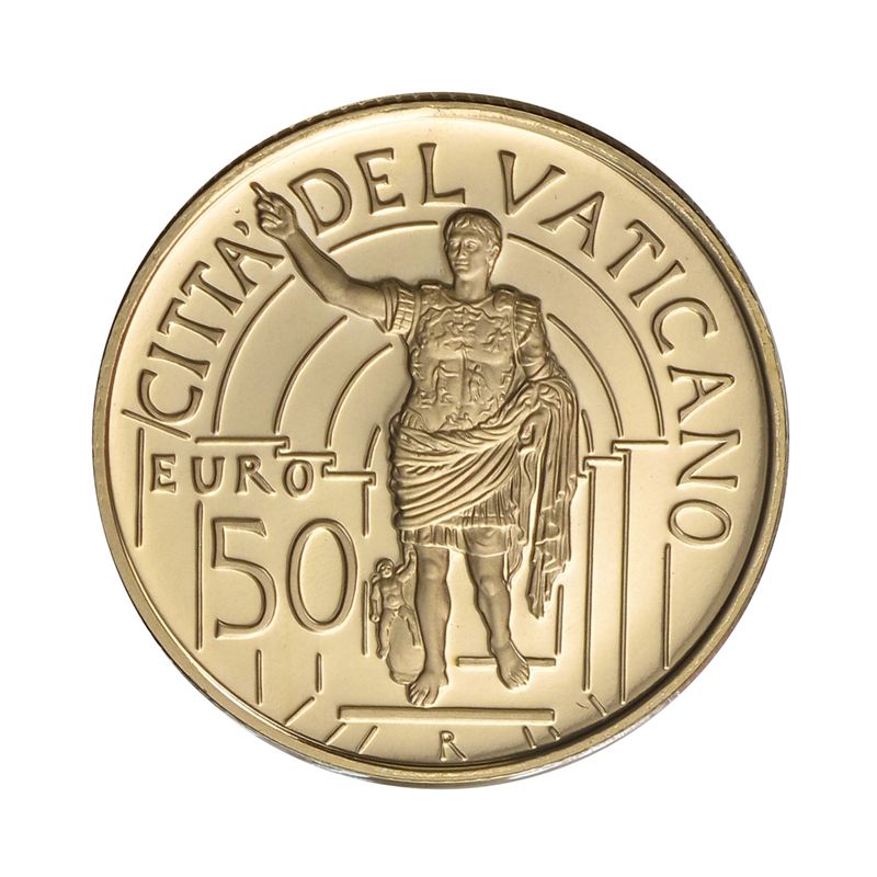 Vatikan 50 € Gold, 2010, Bildhauerkunst original