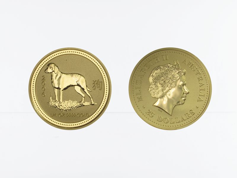 Australien 25 $ Lunar I  Hund, 1/4 Unze  2006
