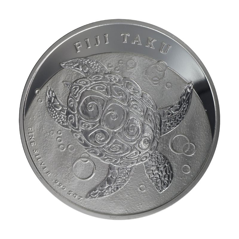 Fiji Taku 10 $  Schilkröte  2011, 5 Unzen