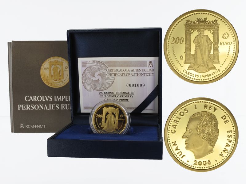 Spanien 200 Euro Gold, 2006, Kaiser Karl V.