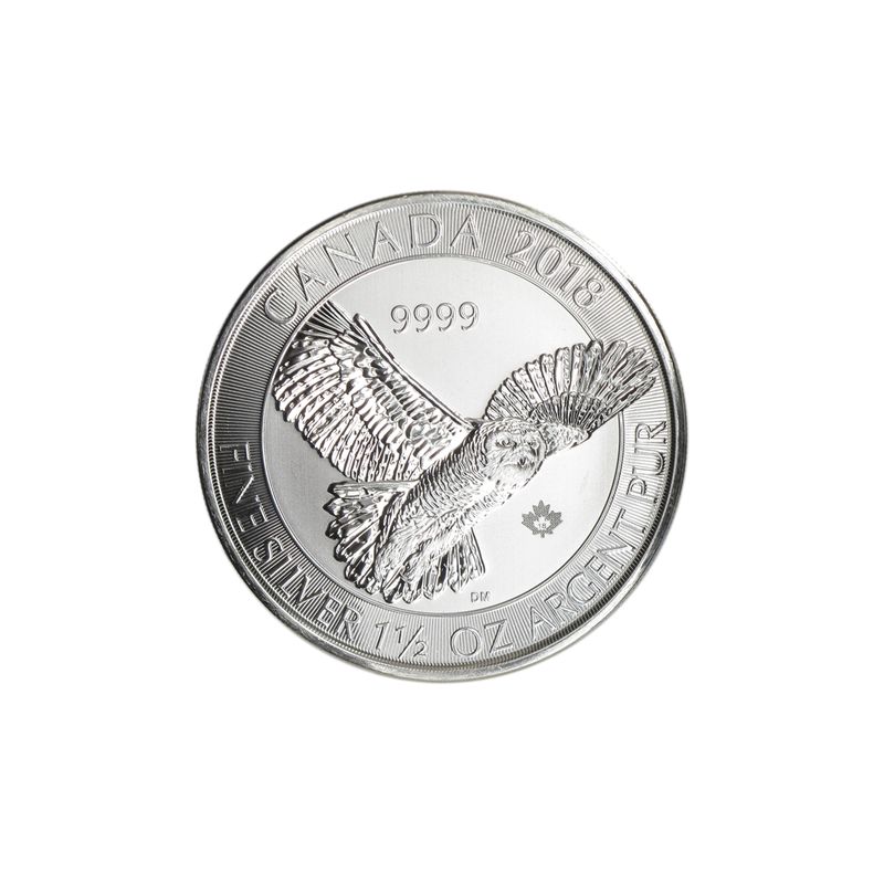 Kanada 8$  Wildlife Schneeeule ,  1 1/2 oz  2018