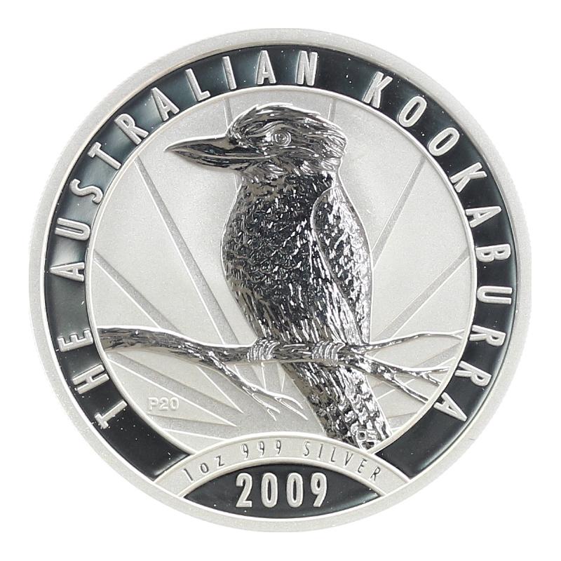 Australien 1$ Kookaburra 2009, 1 oz  Silber