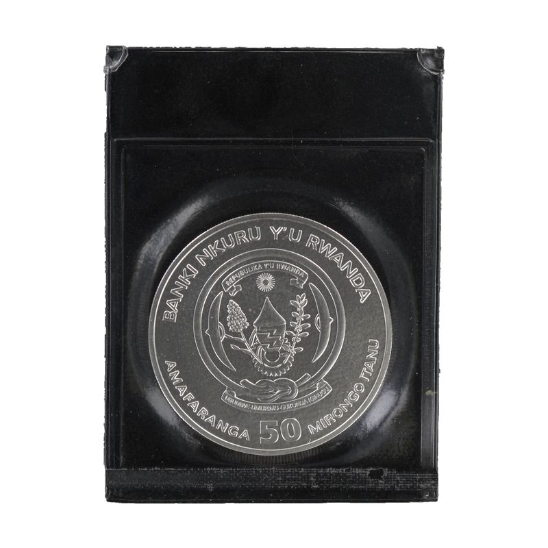 Rwanda 50 R  Zebra  2011 Folie, 1 Unze