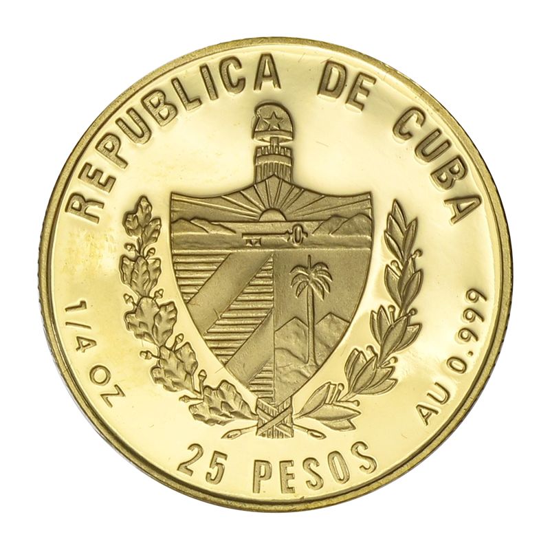 Kuba 25 Pesos Gold, 2004, Fußball-WM 2006