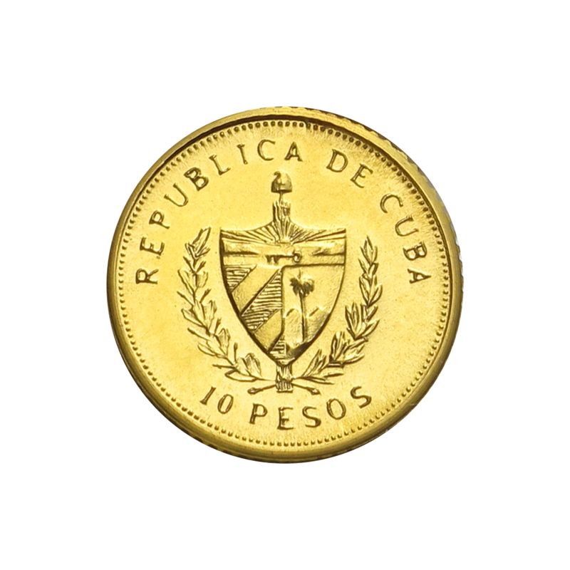 Kuba 10 Pesos Gold, Jose Marti, 1988