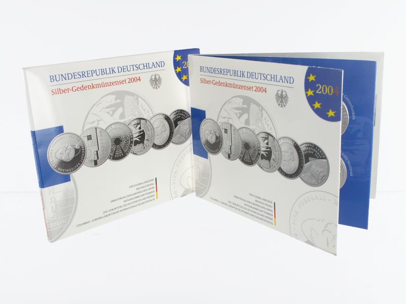 10 € Gedenkmünzenset 2004 (6) Blister kpl. PP