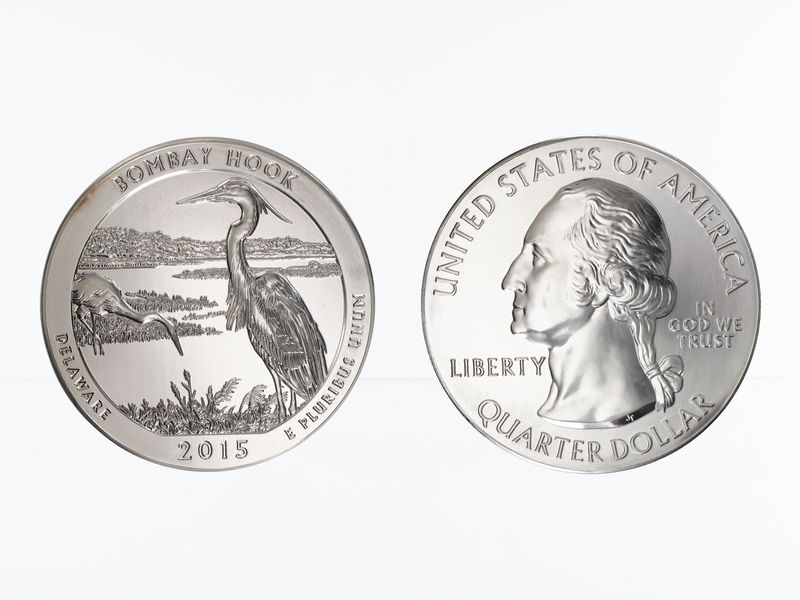 USA 1/4 $ American the Beautiful 2015, Delaware 5 oz