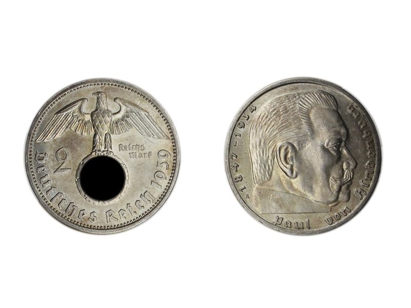 LAGER ------. Reich 2 Reichsmark Hindenburg 1936-39 