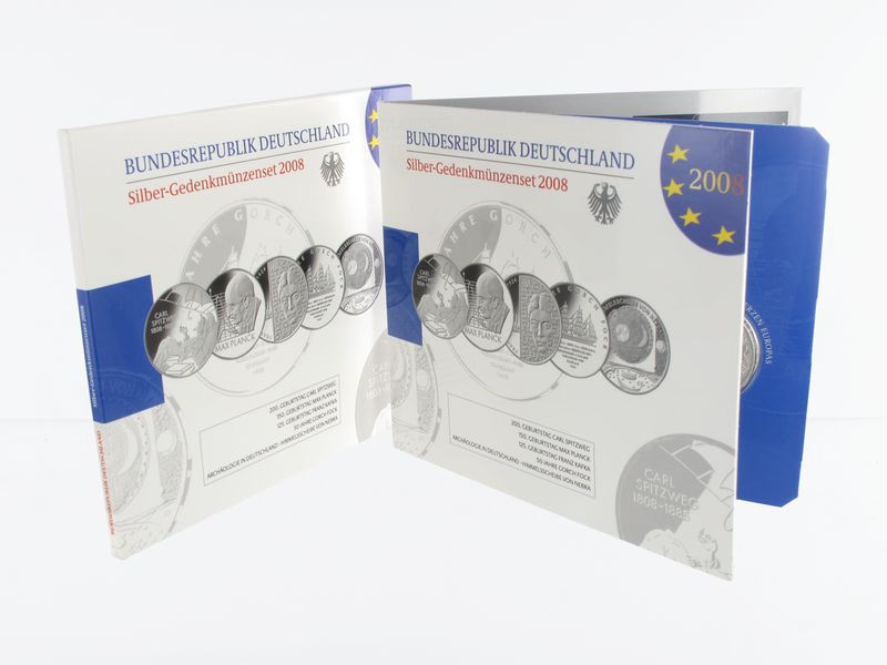 10 € Gedenkmünzenset 2008 (5) Blister kpl. PP