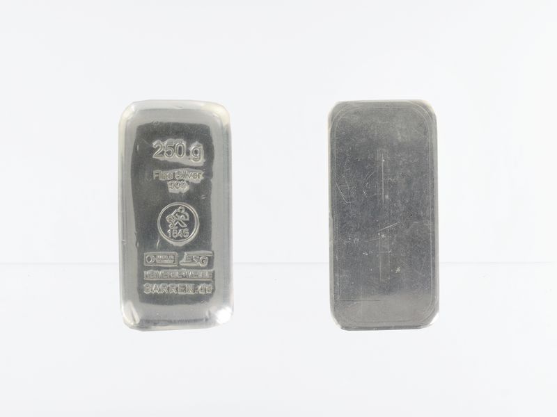 250 Gramm Silberbarren 999,9 Feinsilber