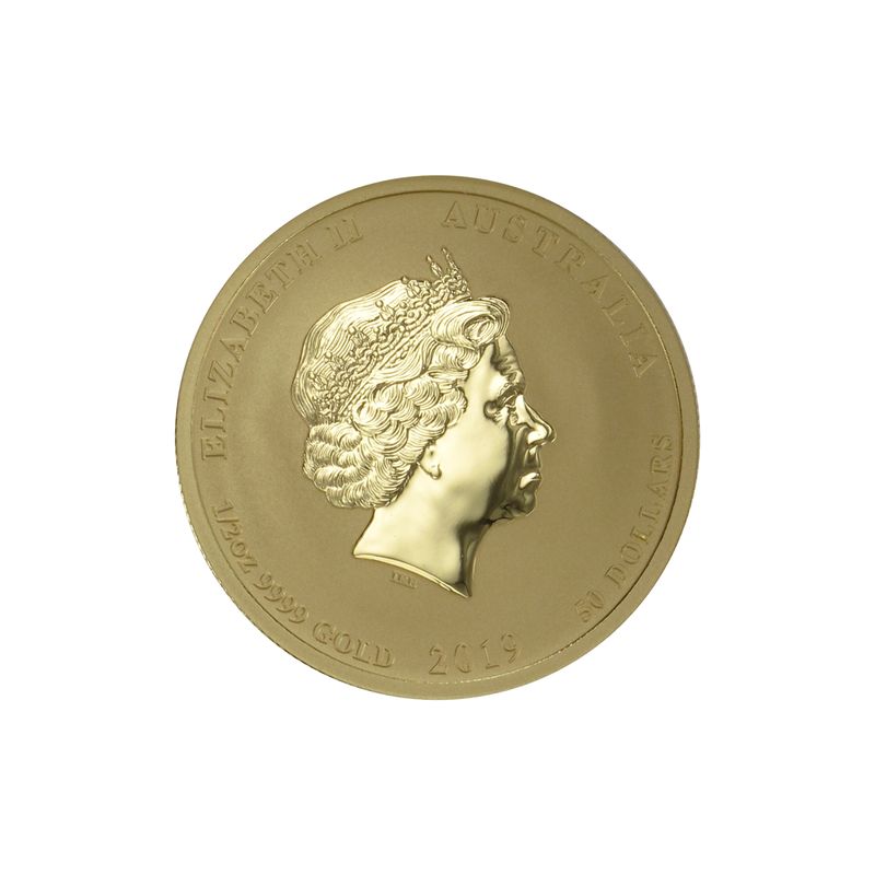 Australien 50 $ Lunar II Schwein, 1/2 Unze 2019