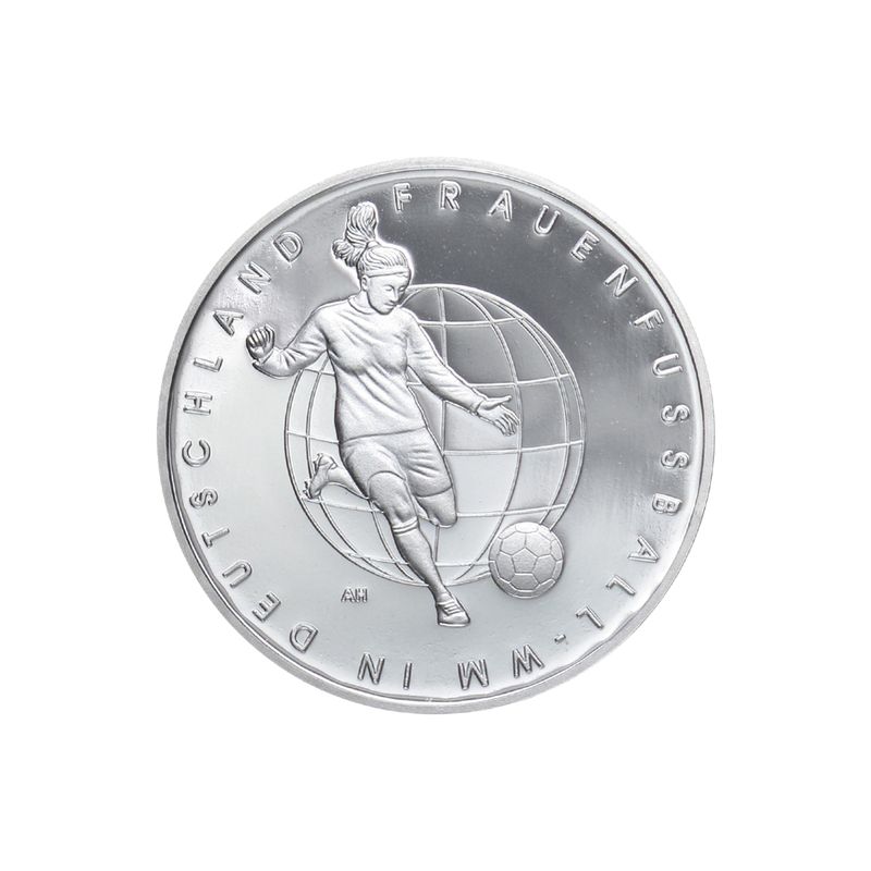 Frauen-Fußball WM 10 € 2011 Silber, PP