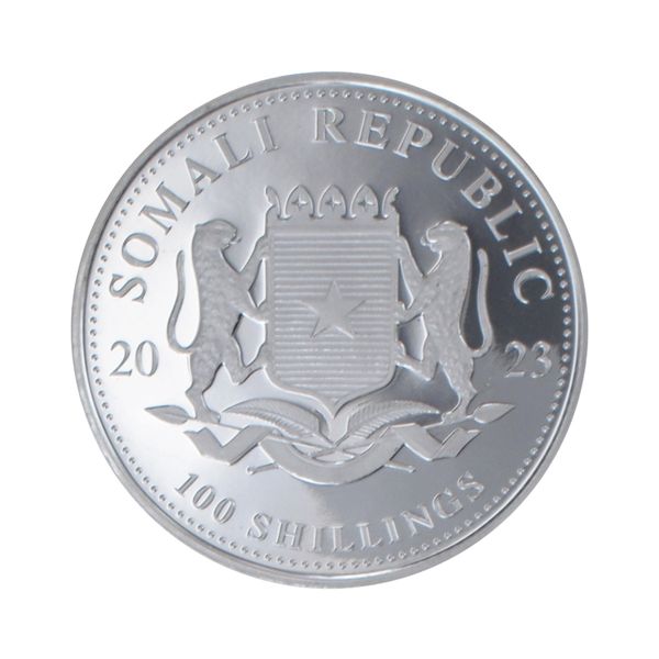 Somalia 100 Sh. Elefant  2023, 1 Unze
