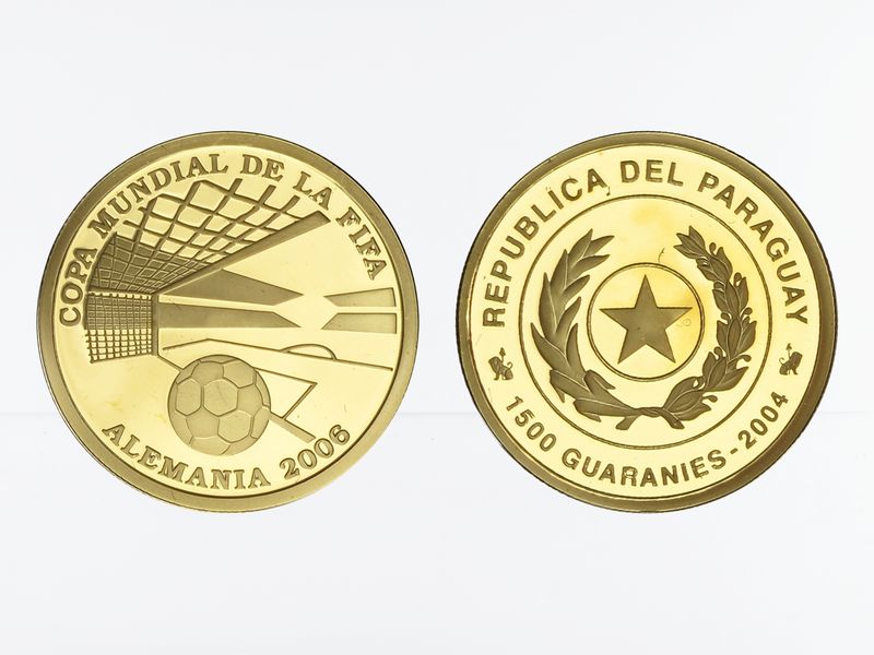Paraguay 1500 G. Gold, 2004, Fußball-WM 2006